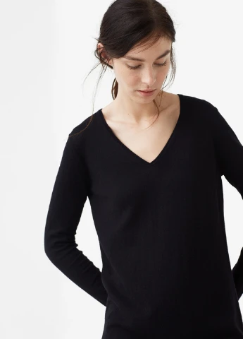 Черное кэжуал платье Mango однотонное