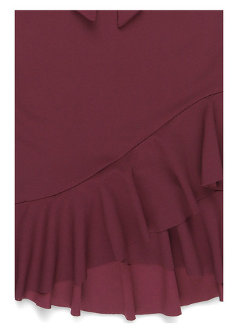 Сиреневое коктейльное платье с открытыми плечами, годе Sistaglam однотонное