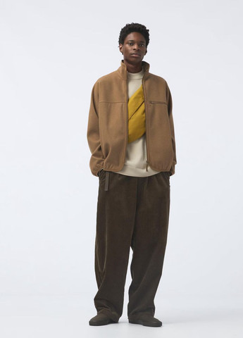 Коричневая демисезонная куртка Uniqlo