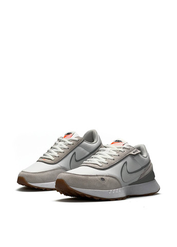 Серые всесезонные кроссовки Nike Waffle White Gray