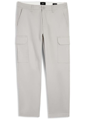 Светло-серые кэжуал демисезонные карго брюки C&A