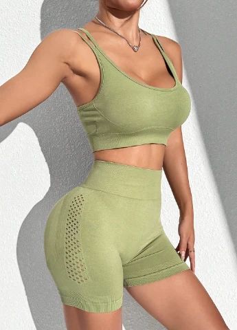 Спортивный костюм (топ, шорты) SHEIN (332111479)