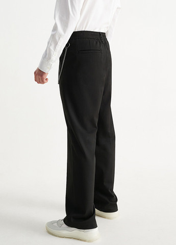 Черные кэжуал демисезонные прямые брюки C&A