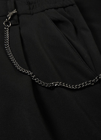 Черные кэжуал демисезонные прямые брюки C&A