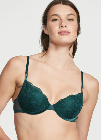 Темно-зелений демісезонний комплект (бюстгальтер, трусики) Victoria's Secret