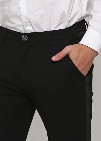 Черные кэжуал демисезонные прямые брюки Tailored Originals