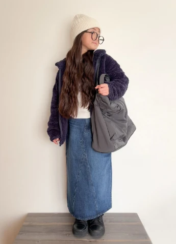 Синя демісезонна куртка Uniqlo