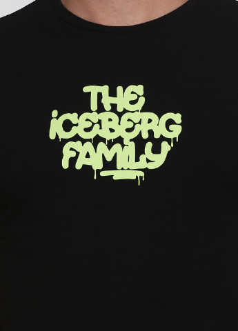 Черная летняя футболка Iceberg