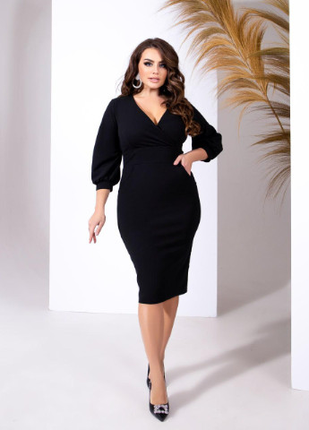 Чорна женское нарядное платье черного цвета р.42/44 377766 New Trend