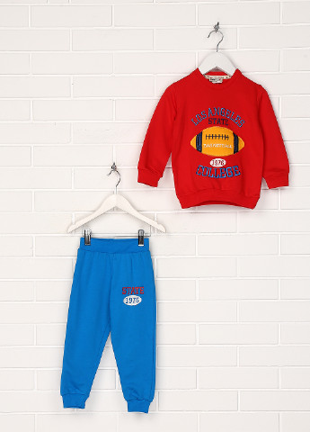 Червоний демісезонний комплект (світшот, брюки) Paty Kids