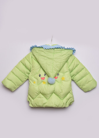 Салатова демісезонна куртка дитяча демісезон салатова з вишивкою Let's Shop