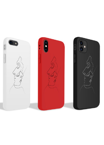 Чохол силіконовий Apple Iphone Xs Контурний мінімалізм (Contour minimalism) (8938-1356) MobiPrint (219777535)