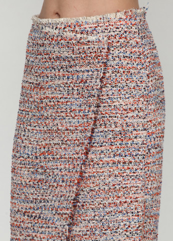 Бордовая кэжуал меланж юбка H&M карандаш