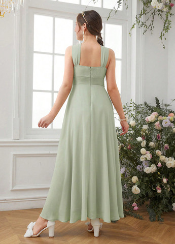 Зелёное платье SHEIN (342964790)