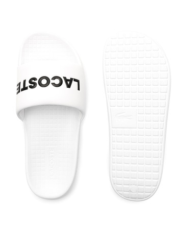 Белые кэжуал шлепанцы Lacoste