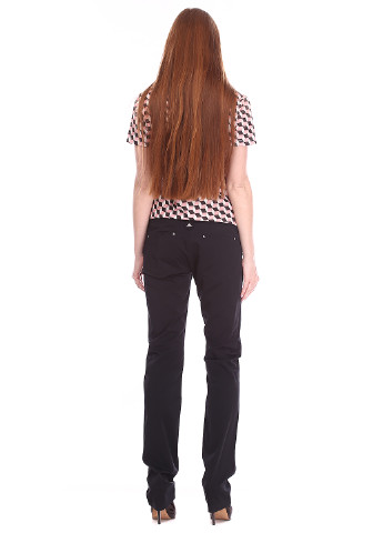 Черные кэжуал демисезонные прямые брюки Amy Gee
