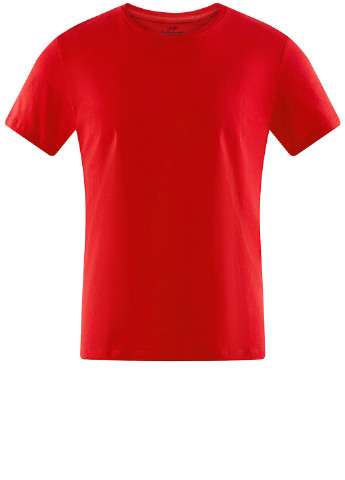 Красная футболка Oodji