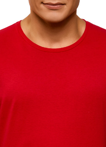 Красная футболка Oodji