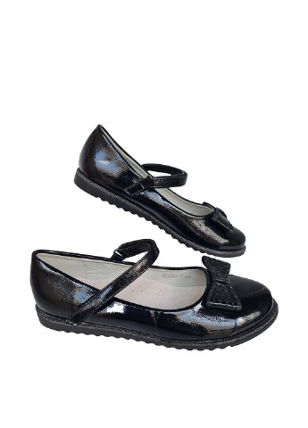 Детские черные кэжуал туфли без каблука BBT для девочки