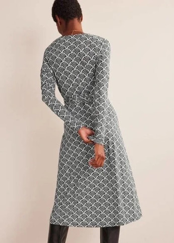 Чорно-білий кежуал сукня а-силует Boden з абстрактним візерунком