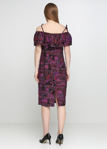 Фиолетовое кэжуал платье Melio с абстрактным узором