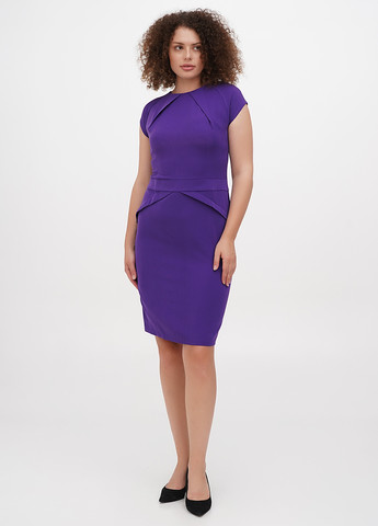 Фіолетова кежуал плаття, сукня футляр Rebecca Tatti однотонна
