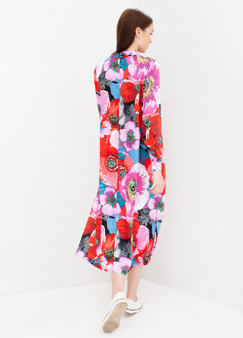 Комбінована кежуал сукня сорочка Evercode з абстрактним візерунком