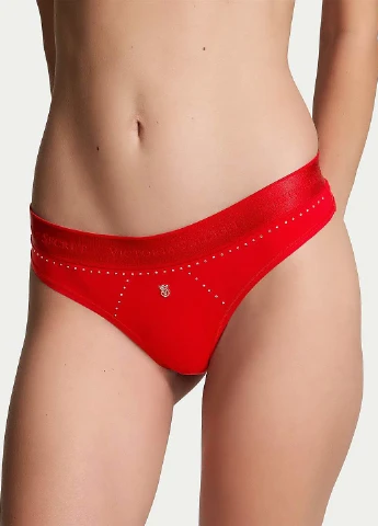 Червоний демісезонний комплект (бюстгальтер, трусики) Victoria's Secret