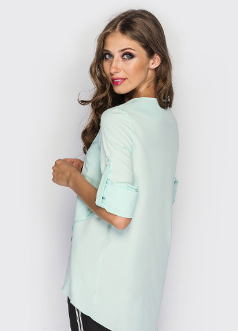 Светло-бирюзовая летняя блуза TessDress