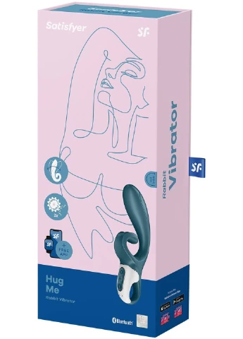 Вібратор кролик Hug Me Bluegrey Satisfyer (254150656)
