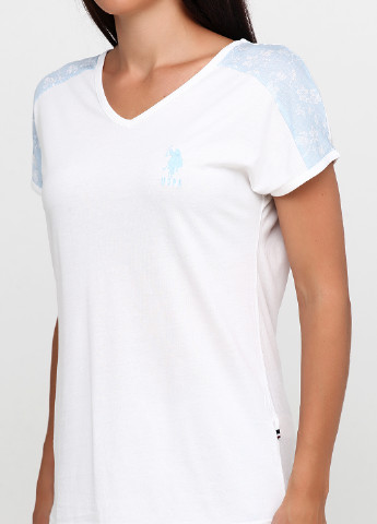 Молочний демісезонний комплект (футболка, штани) U.S. Polo Assn.
