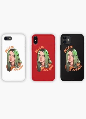 Чехол силиконовый Apple Iphone 8 Билли Айлиш (Billie Eilish) (6151-1599) MobiPrint (219490600)