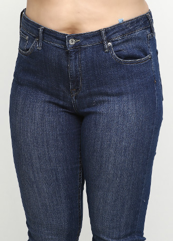 Джинси H&M прямі однотонні сині джинсові