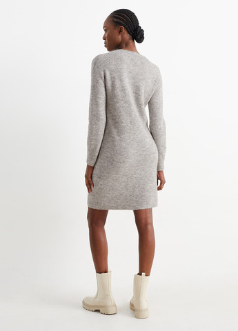 Сіра кежуал сукня сукня светр C&A меланжева