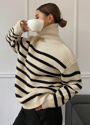 Світло-бежевий демісезонний светр SHEIN