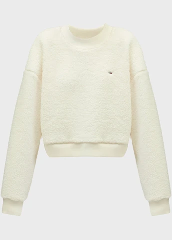 Білий світшот Tommy Jeans логотип без декору (315017959)