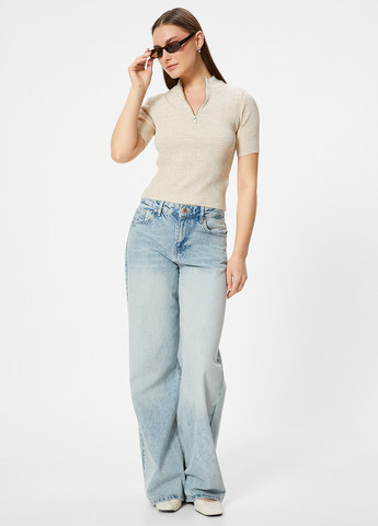 Бежевый демисезонный свитер KOTON