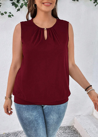 Бордова блуза SHEIN