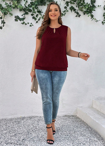 Бордова блуза SHEIN