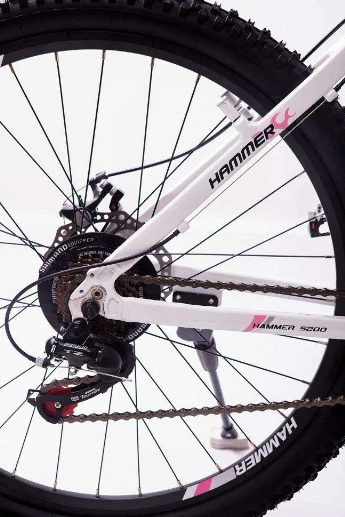 Горный Велосипед для девушки -26 Бело-Розовый MTB Япония Shimano. Hammer (252058475)