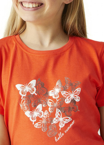 Оранжевая летняя футболка Regatta Bosley VII