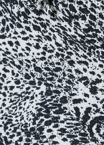 Черно-белое праздничный, кэжуал платье KOTON леопардовый