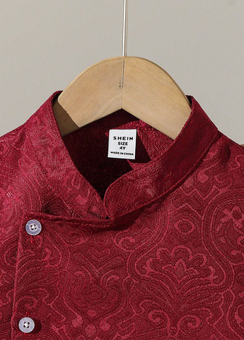 Комбинированный демисезонный костюм (рубашка, брюки) брючный SHEIN