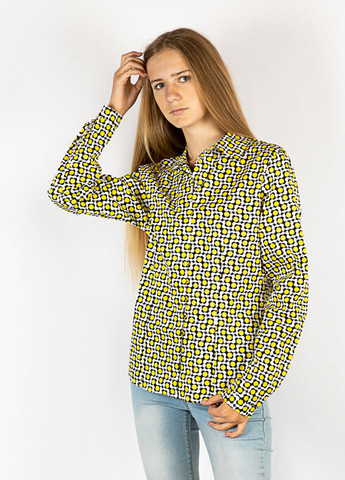 Цветная кэжуал рубашка с абстрактным узором Time of Style