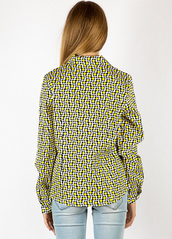 Цветная кэжуал рубашка с абстрактным узором Time of Style