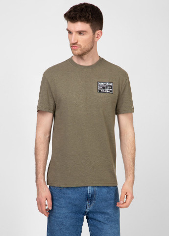 Хакі (оливкова) футболка Tommy Hilfiger