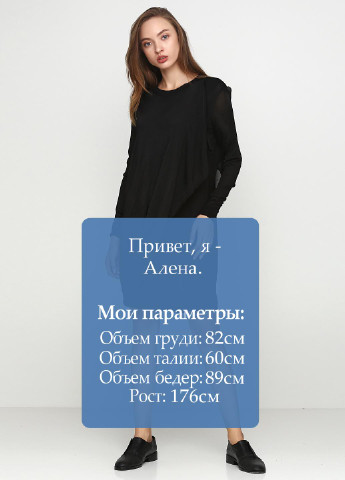 Черное кэжуал платье Cos однотонное