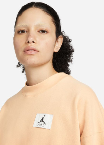 Бежевый свитшот Jordan однотонный нашивки (257172938)