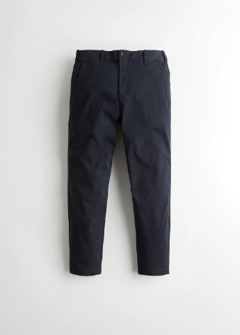 Темно-синие кэжуал демисезонные зауженные брюки Hollister