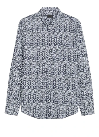 Черно-белая рубашка H&M